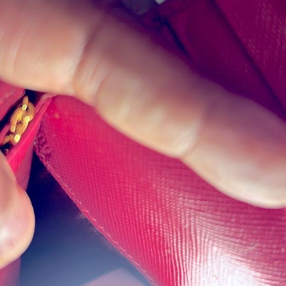 Prada Hot Pink Long Wallet Attached Card/ID Holder with Free Stuff EUC - Picture 14 of 16